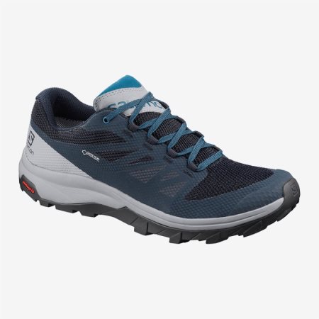 Salomon OUTline GTX Mens Hiking Shoes Navy UK VJAQ